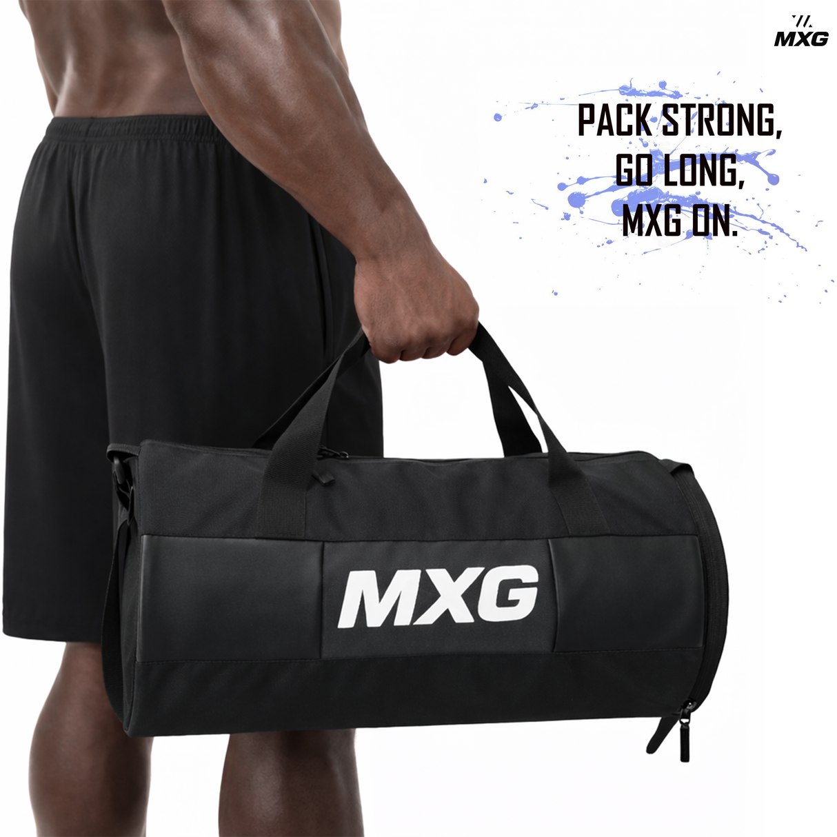 MXG Move X 26L Gym Bag for Men & Women | Durable Polyester Duffle Bag with Adjustable Strap | Fitness, Workout & Travel - Image 10 | KIBI SPORTS