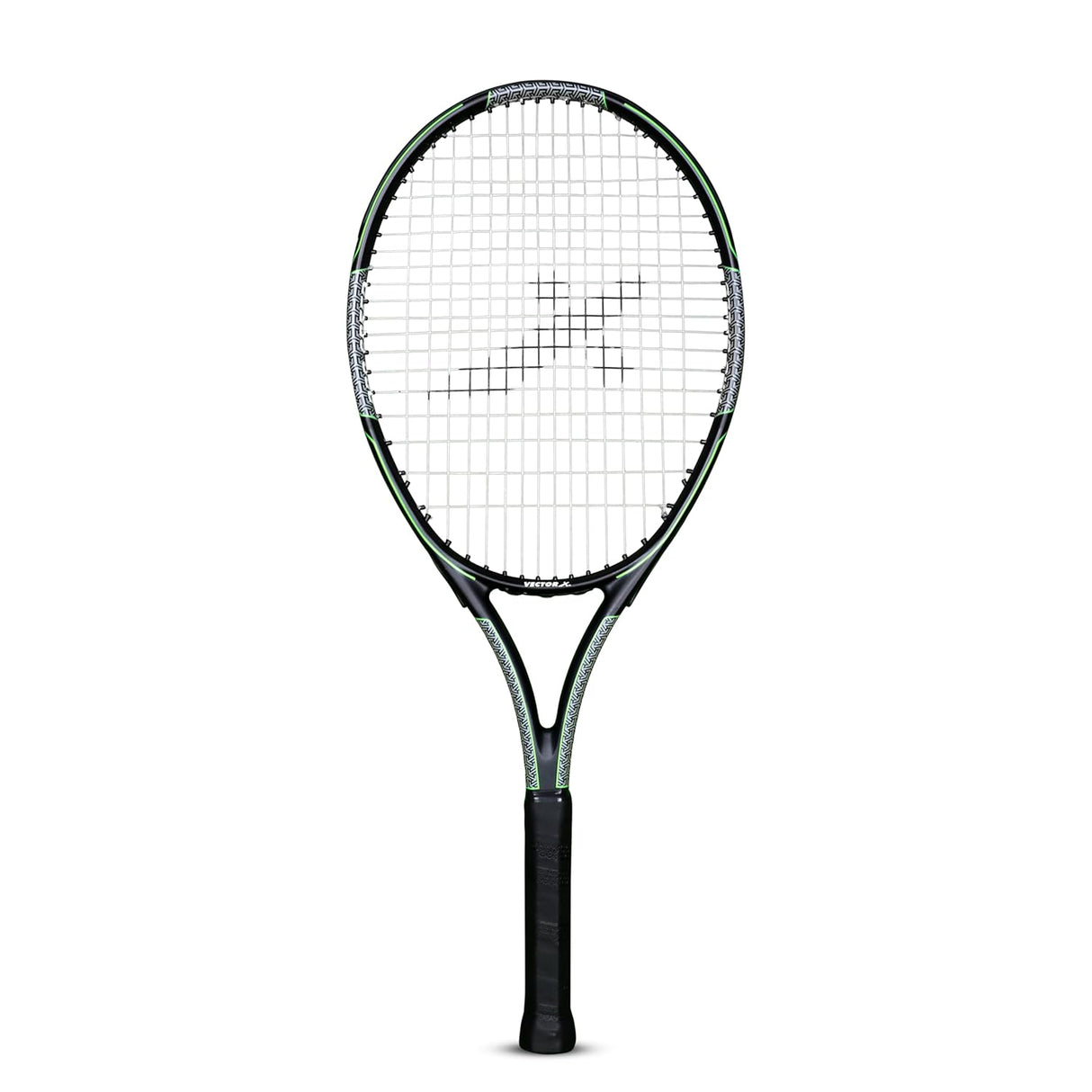 Vector X Hurricane Racket High Performance Full Cover Composite Tennis Racquet for Sports Green Strung Tennis Racquet Adults