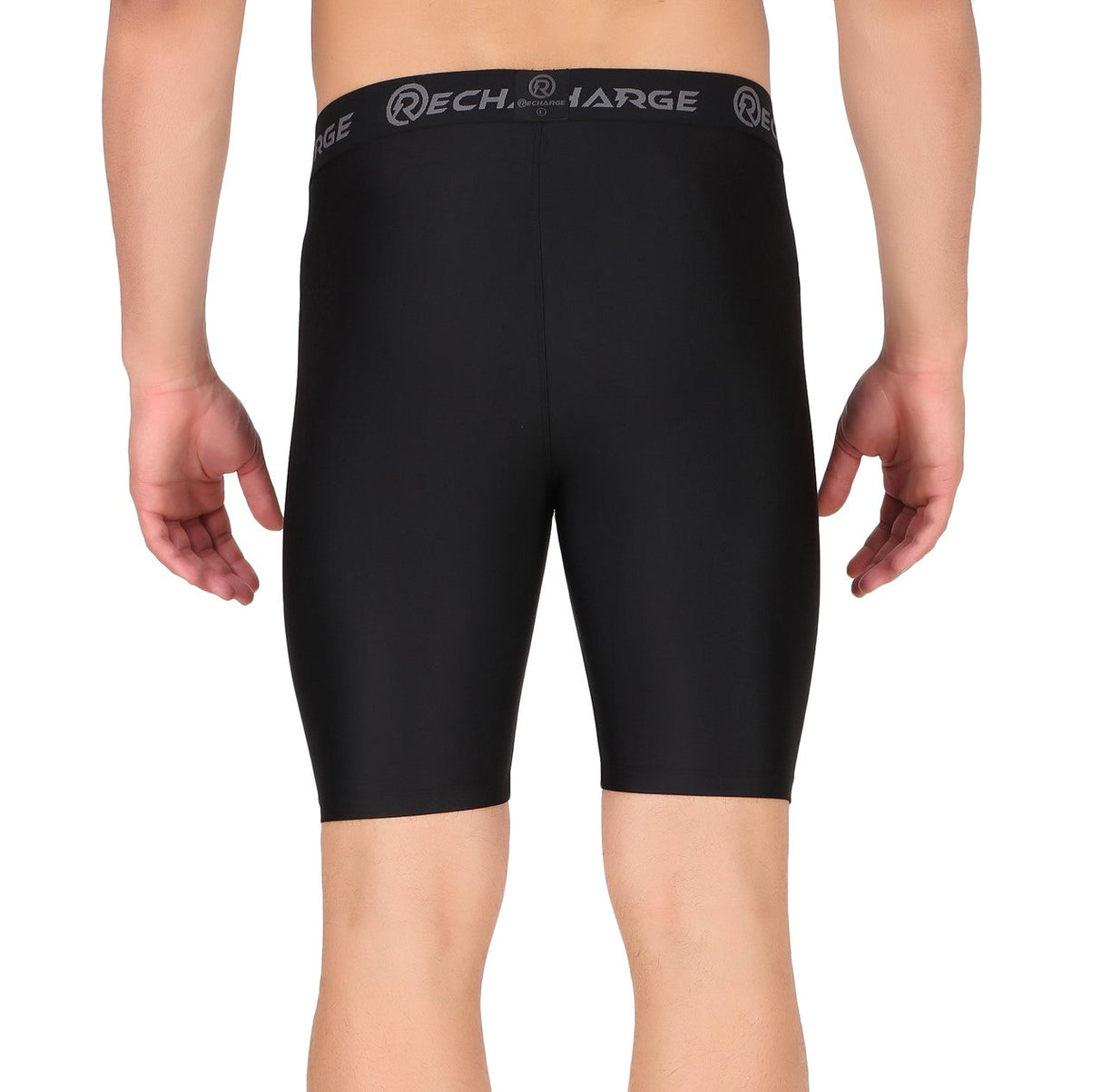 Recharge Polyester Compression Shorts (Black)