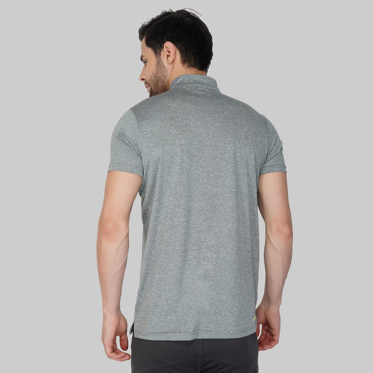Vector X Mens Gym Fitness Body Fit Ban-collar T-shirt Jersey