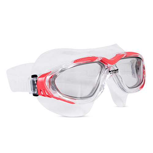 Viva Swimming VIVA-410 High Performance Mask Goggle|Anti Fog|UV Protection|With Branded Case|Unisex Adults/Boys Swimming Goggles