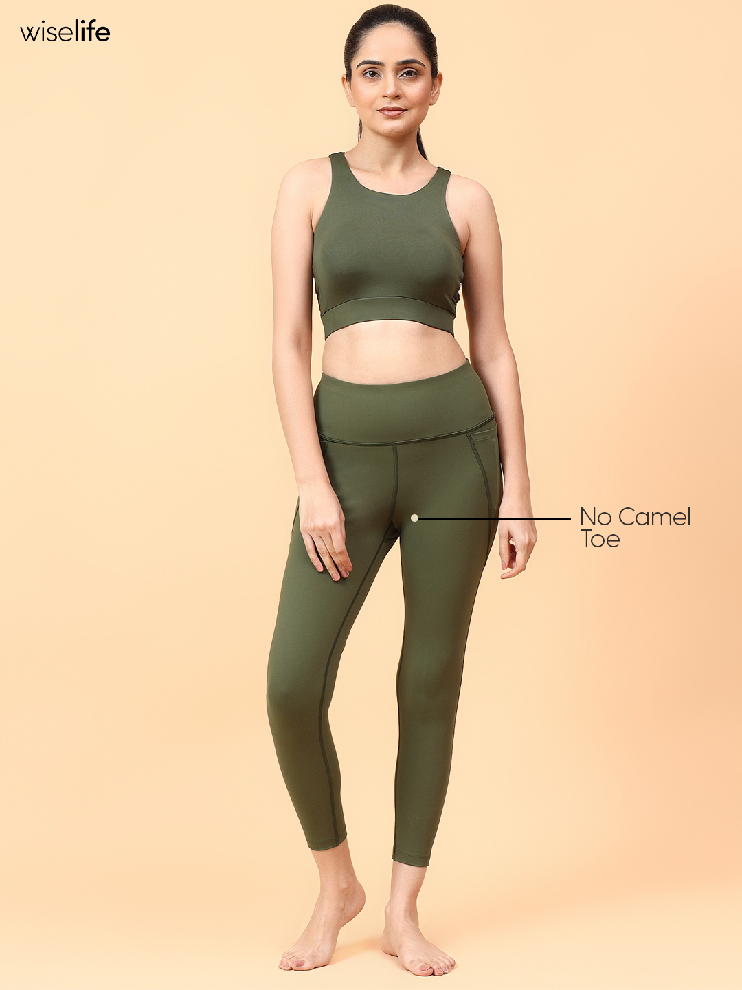 Active Fitted Leggings (Olive green)