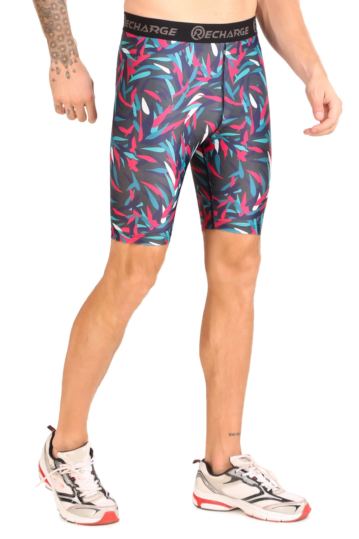 Men's Polyester Compression Shorts (Picasso)