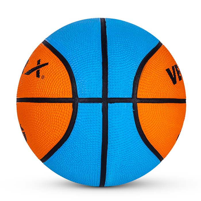 Vector X 8 Panel Speed Rubber Moulded Indoor/Outdoor Basketball with Butyl Bladder (Suitable for Practice/Match/Training) + Free Air Needle