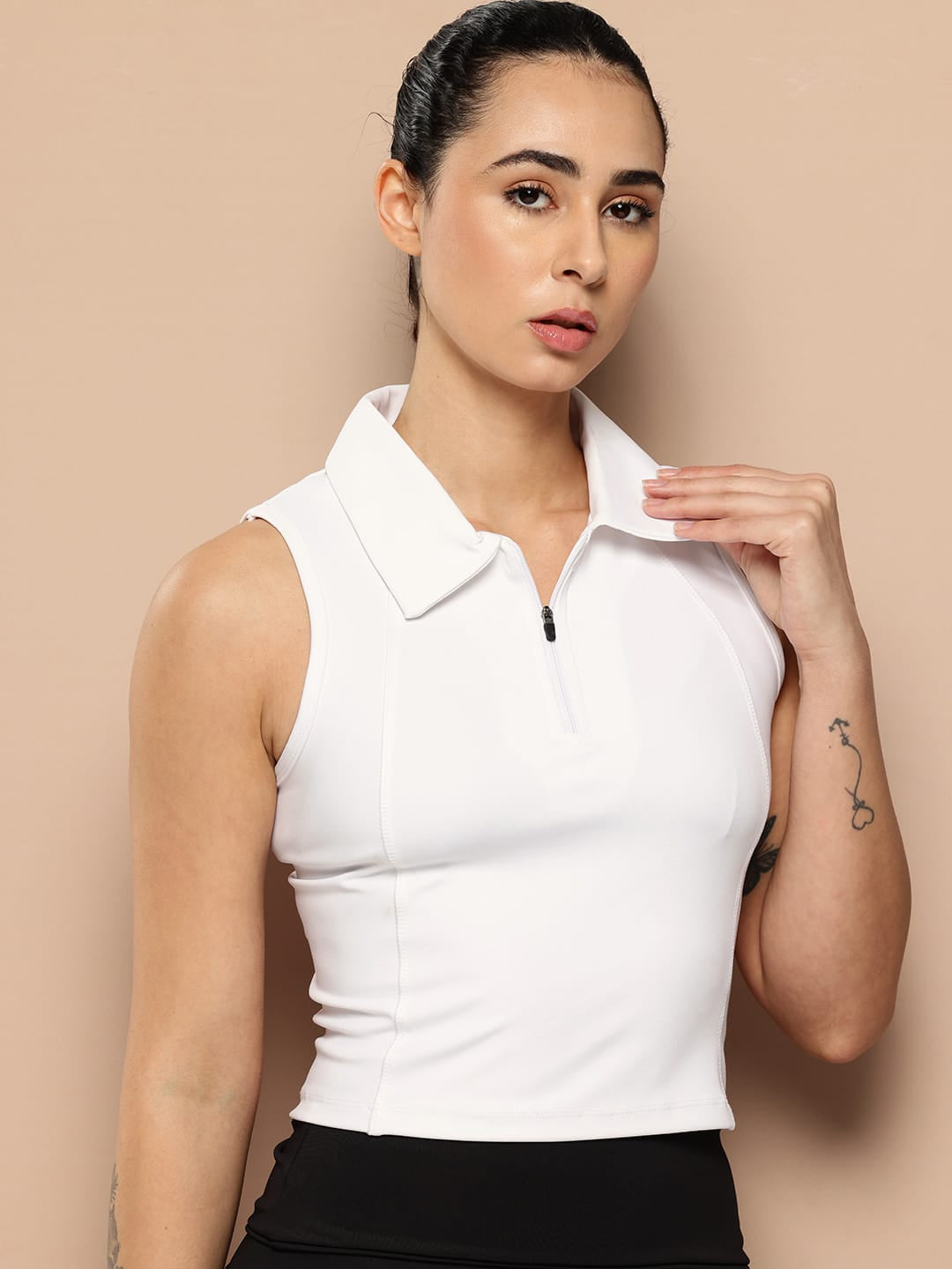 CollarHalt Crop Top