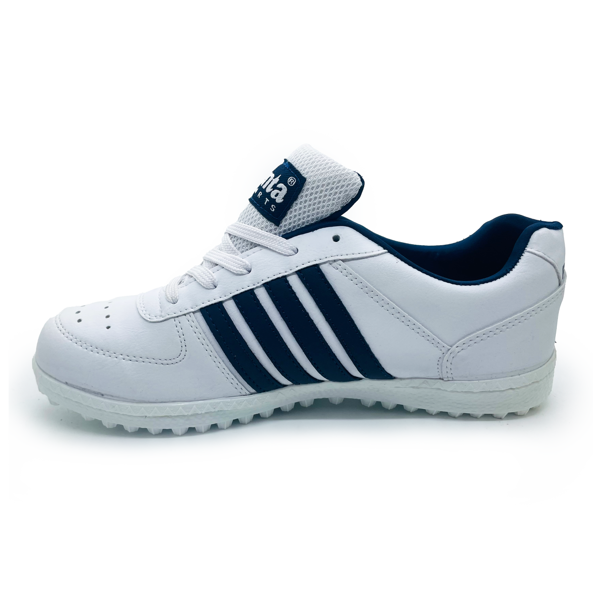 Fenta BRAVO: Stylish White PU-PVC Work Shoe with Non-Marking PVC Sole
