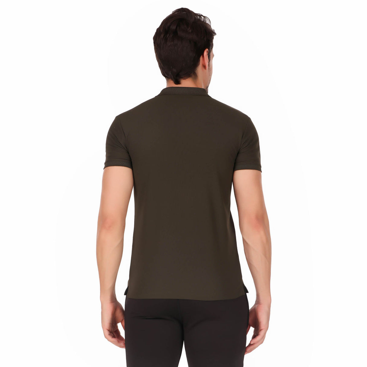 HC Quick Dry Polo Collar Tshirt For Men (Olive)