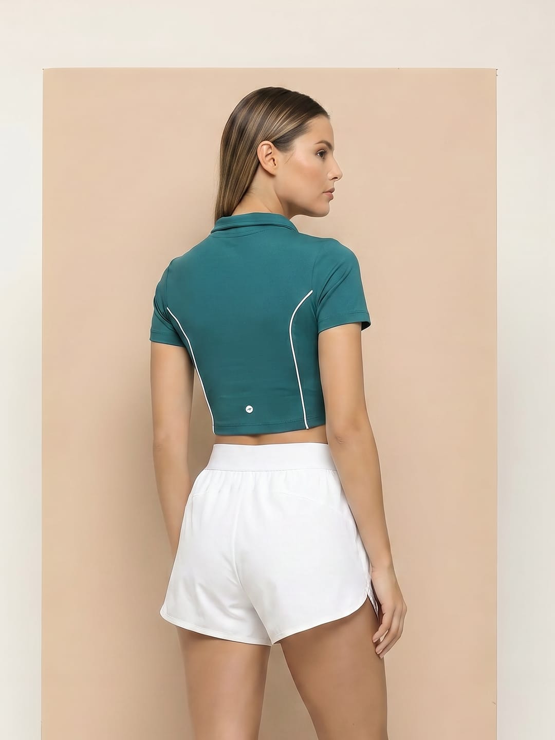 Dened line crop Top