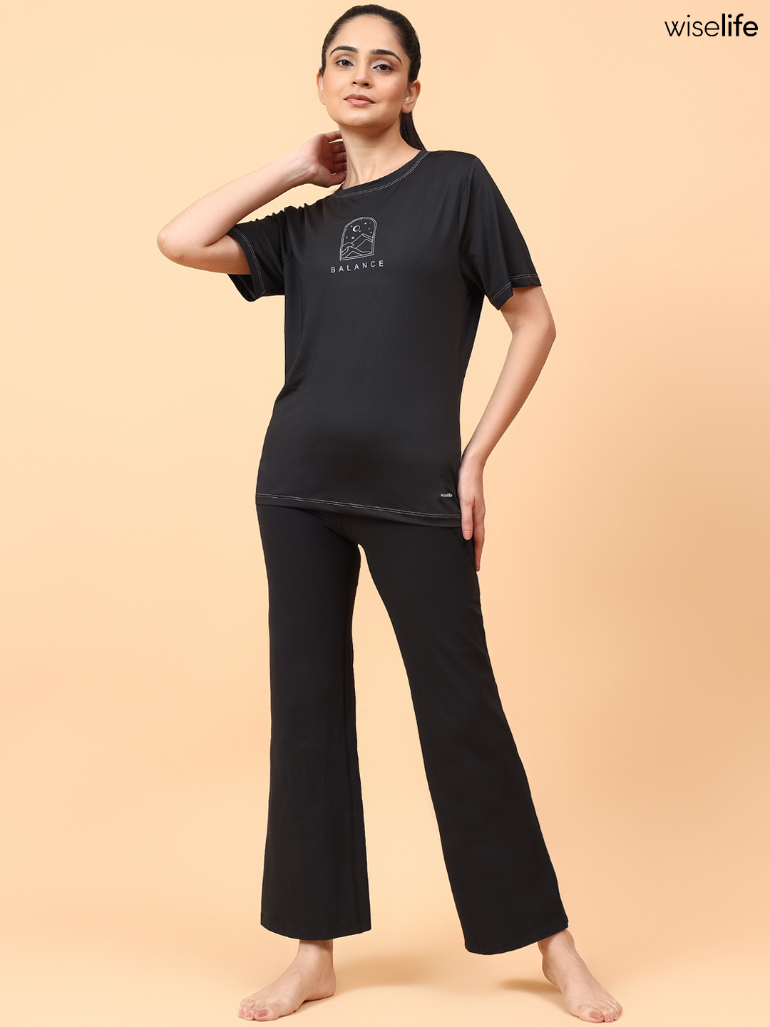 Purpose Printed Active T-shirt (Black)