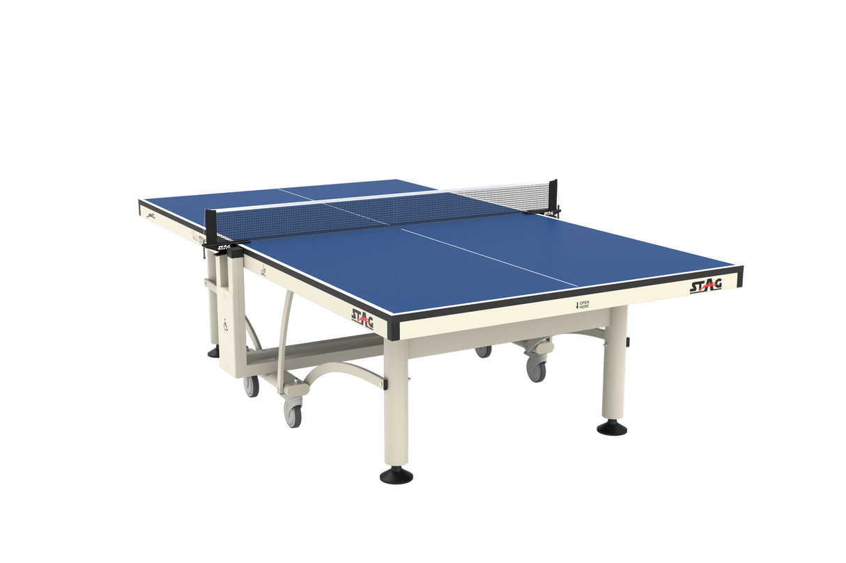 STAG GLOBAL Peter Karlsson Table Tennis Table | High Level Competition TT Table | with 2 TT Rackets | 6 Balls | 1 Table Cover | Clamp Net