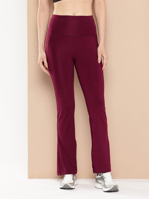 Slit Bootcut Wine