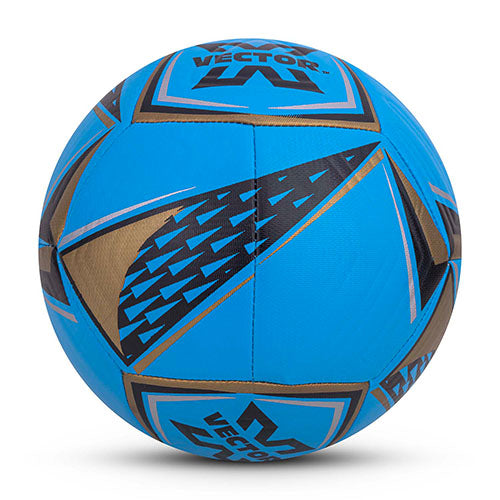 Vector X THRILL 16 Panel EMBOSSED TPU + SR Bladder Machine Stitched Ball|Ideal For Ground, Grass, & Artificial Turf Surface|Match|Training|Practice Soccer Football For Men, Adult, Boys above 15+ Age Size 5