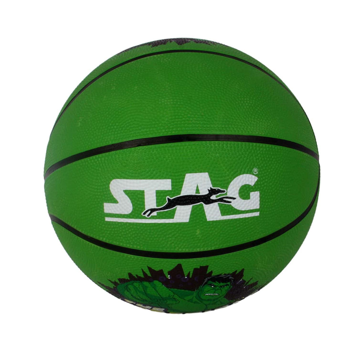 STAG GLOBAL Marvel Hulk Basketball – Green | Kids' Indoor & Outdoor Sports Ball