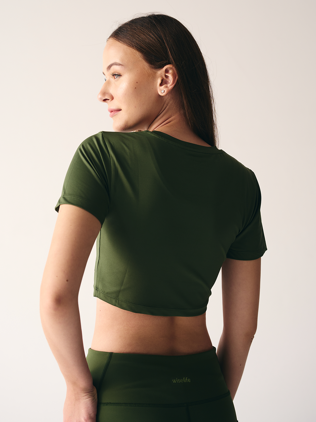 Active Crop Top (Olive green)