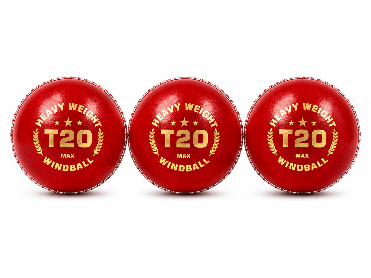 T20 Max Heavy Weight Cricket Wind Ball 130g set of 3 - Synco