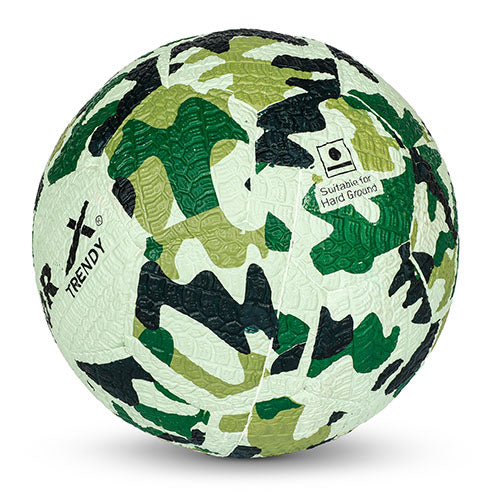 Vector X Trendy Rubber Moulded Tyre Texture Indoor/Outdoor Futsal Football with Latex Bladder, Green, Size 5, Suitable for Match and Training for Adults 15+ Years + Free Air Needle Suitable For hard
