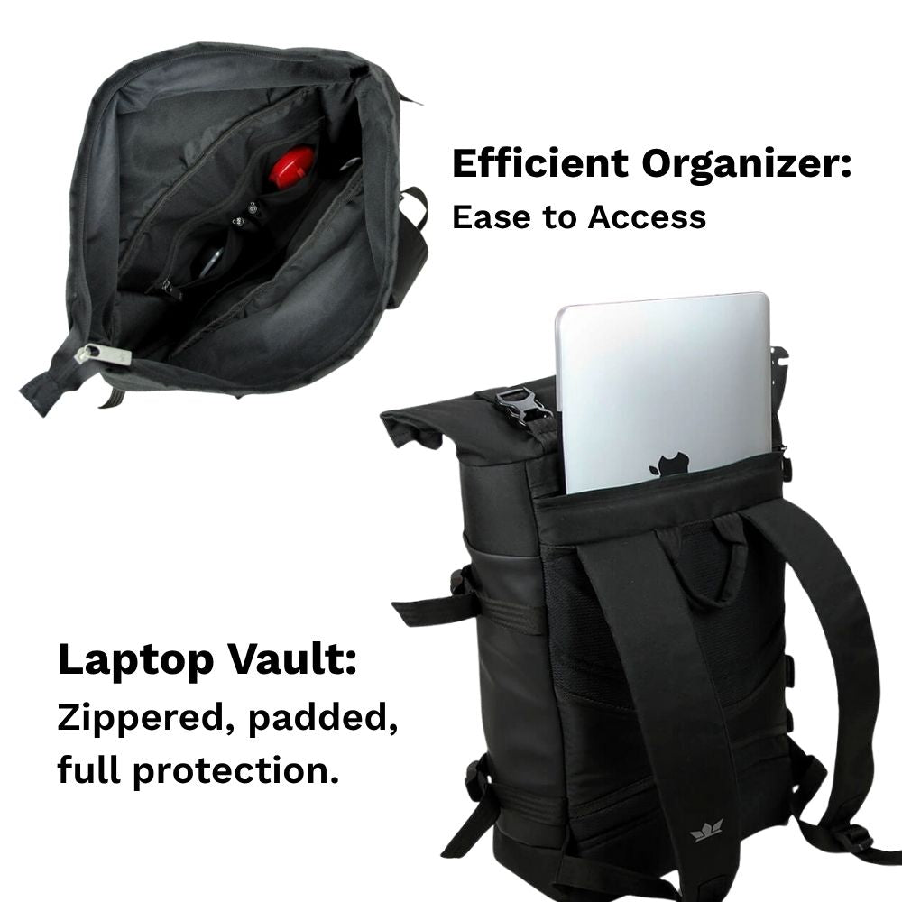 VAJRA - 25 ltrs- All terrain roll-top rucksack and laptop backpack