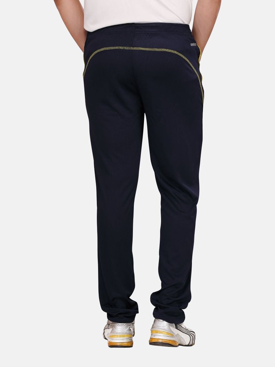 Omtex Royal Track Pants - 06 For Men - Navy Blue/Yellow