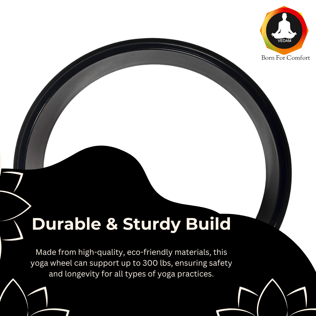 Vedam Yoga Wheel 13 x 5.5 in (black)