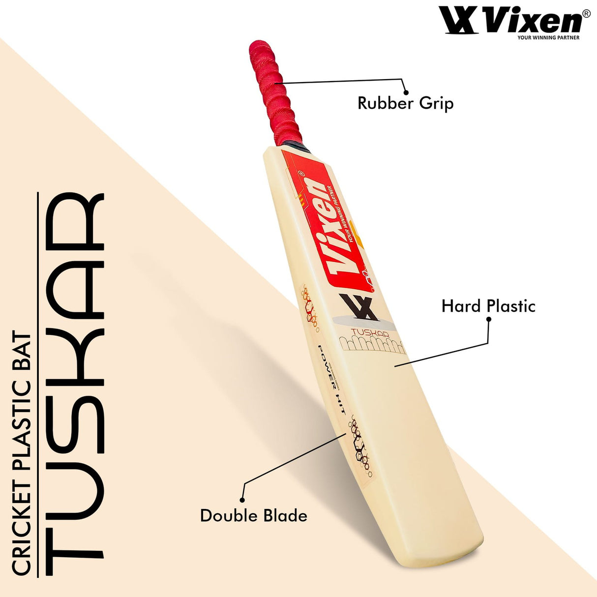 VIXEN CRICKET PLASTIC BAT TUSKAR