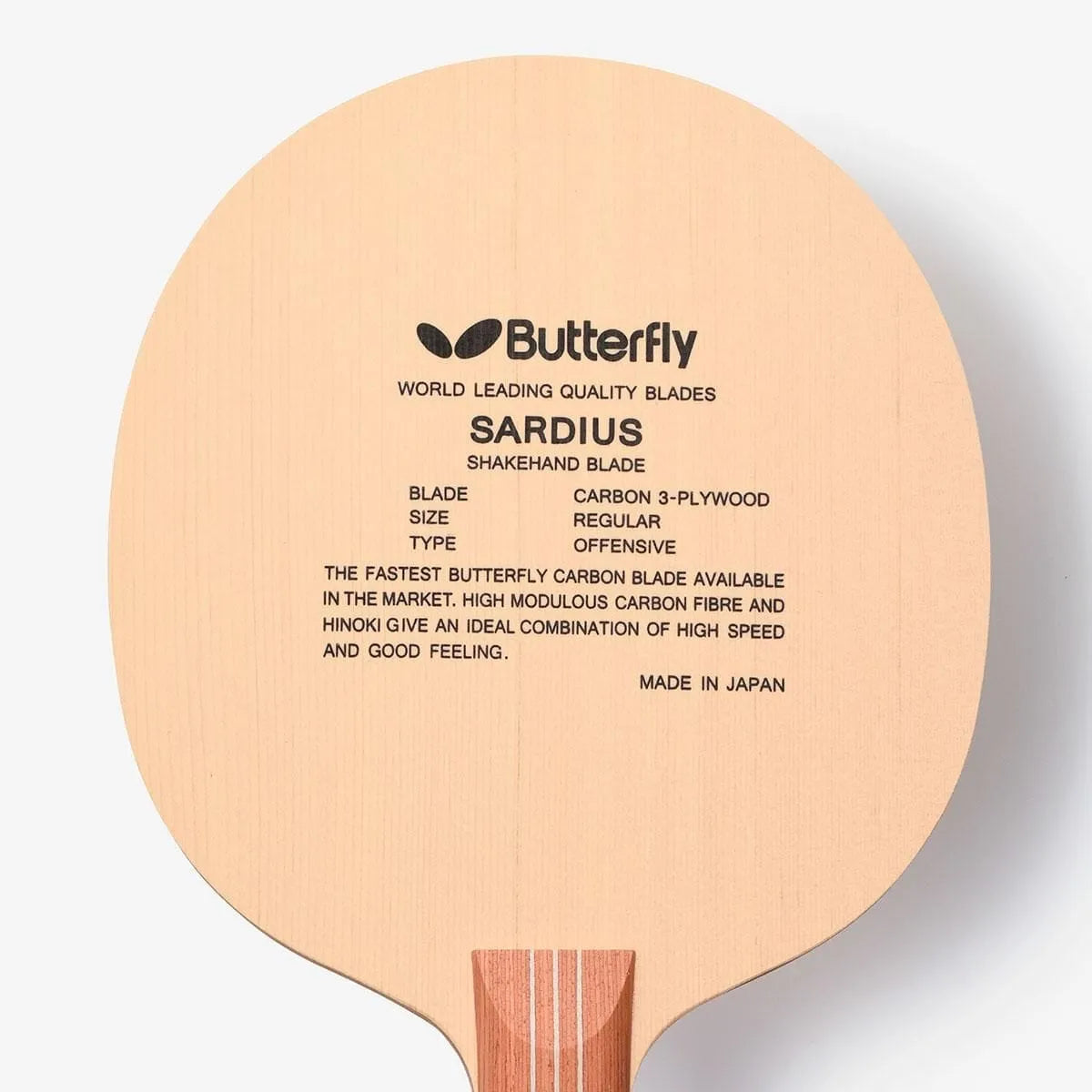 Sardius Fl Table Tennis Racket Butterfly | KIBI Sports Butterfly