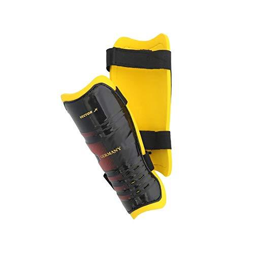 Vector X Germany Shin Guards Soccer with Adjustable Straps for Boys Girls Teenagers Adults - Comfortable and Durable-S/M