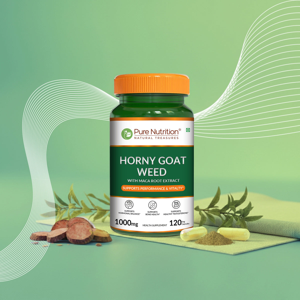 Horny Goat Weed with Maca Root 120 Veg Tablets | Vitality & Stamina