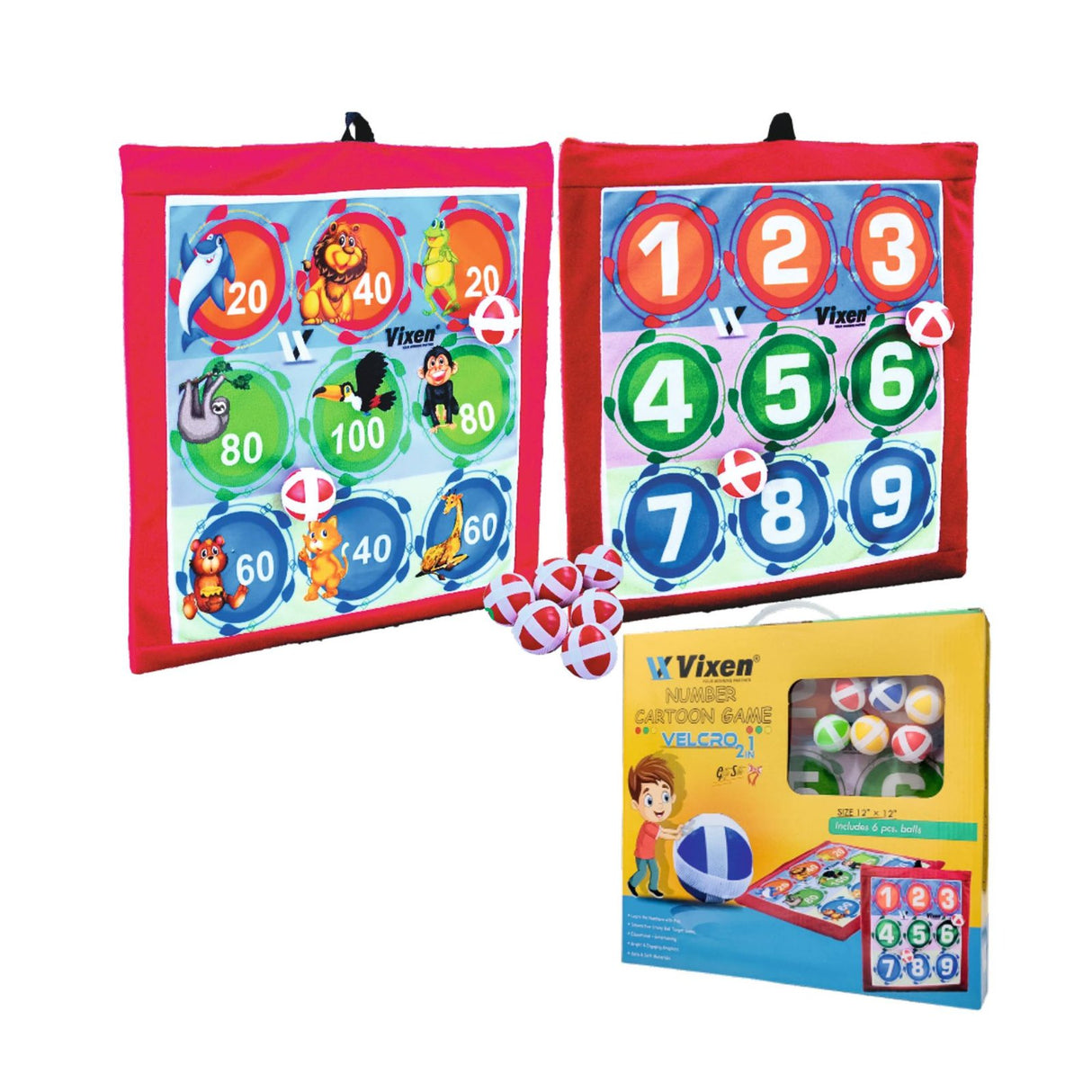 VIXEN NUMBER CARTOON GANE VELCRO