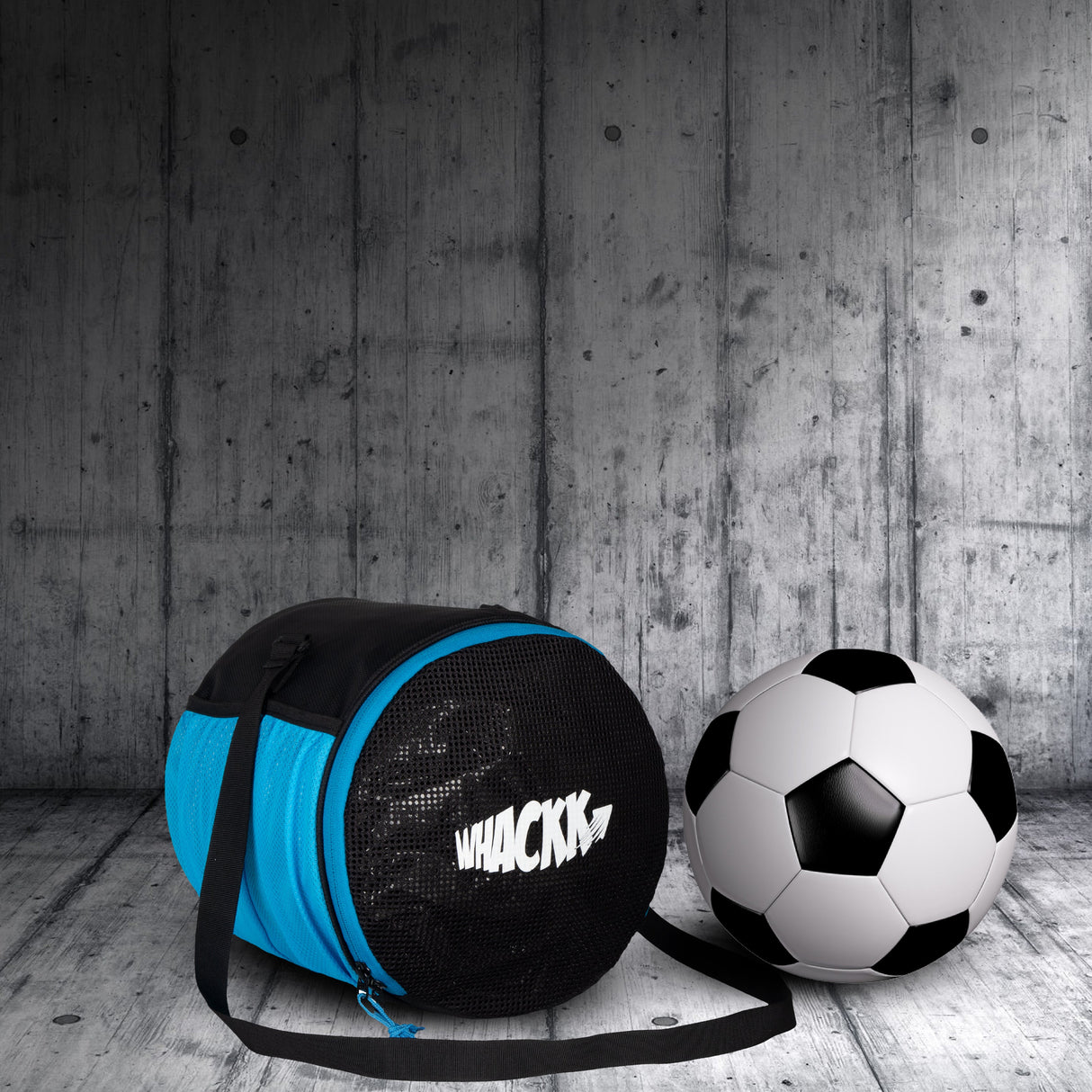 Kick Soccer Blue Black Football Equipment Bags|Basketball Volleyball Bags |Adjustable Strap Backpack |Easy Access Pocket Mesh Bottle Holders | Ball Bag |Kitbag |Bag