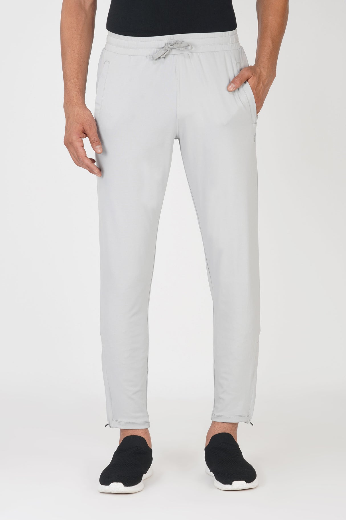 Grey Dry Fit Sports Trackpant