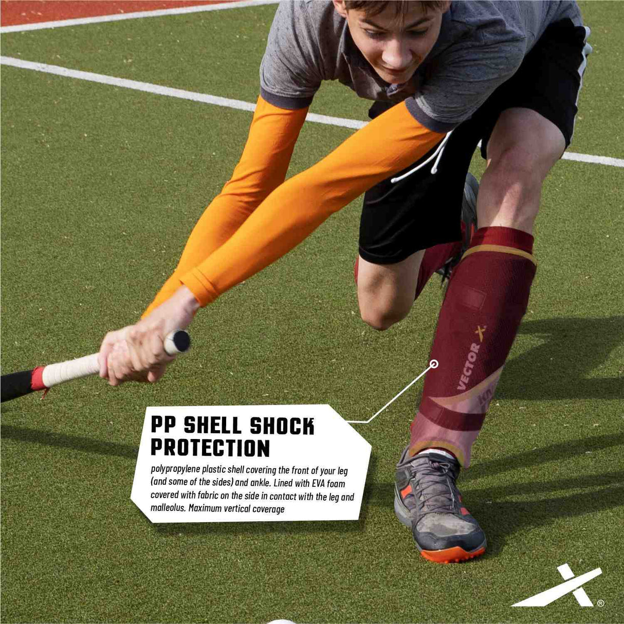 Vector X Knock Out Hockey Shin Guard