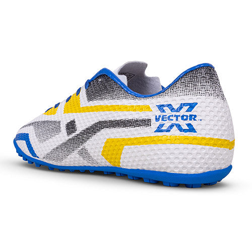 Vector X Rapid 2.0 Series 3D Texture Upper with Double Colour TPU Sole| Unique Design|Comfortable| Football Soccer Court Studs|Futsal Shoe| Ideal for Synthetic Turf & Hard Ground|Men, Youth, Boys