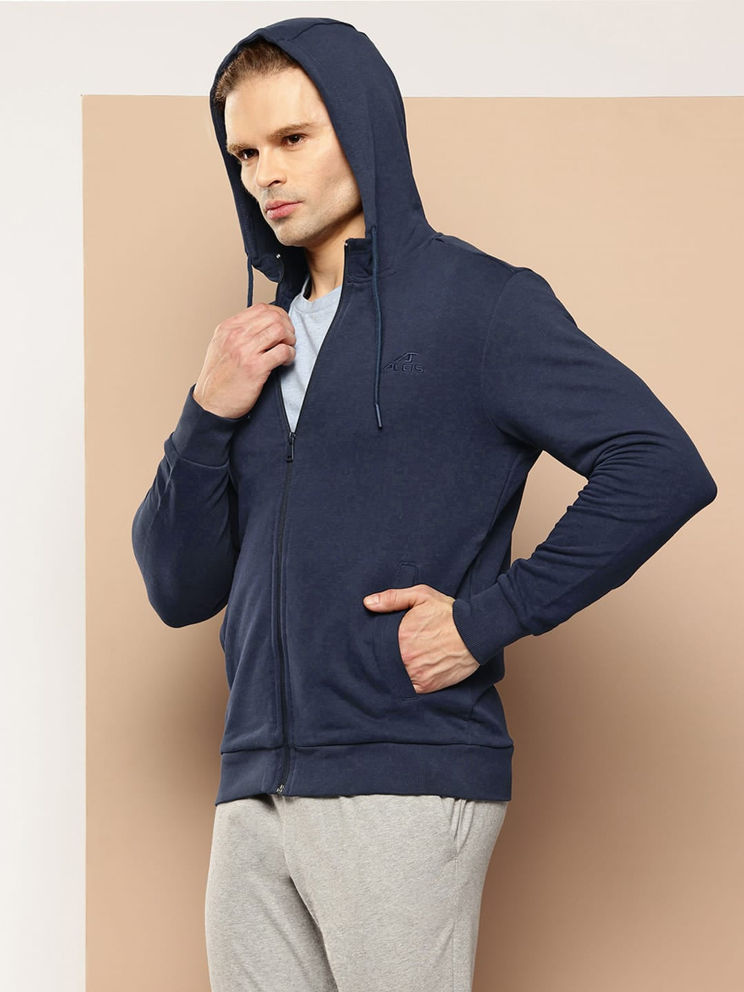 Alcis Men Navy Hoody