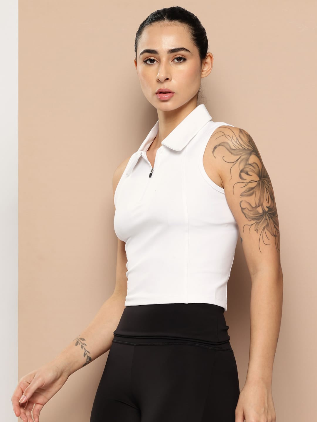 CollarHalt Crop Top