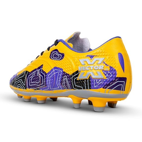 Vector X Breeze Pro Soccer Studs Fully Embossed Synthetic Upper|Double Colour TPU sole Football Shoes For Men