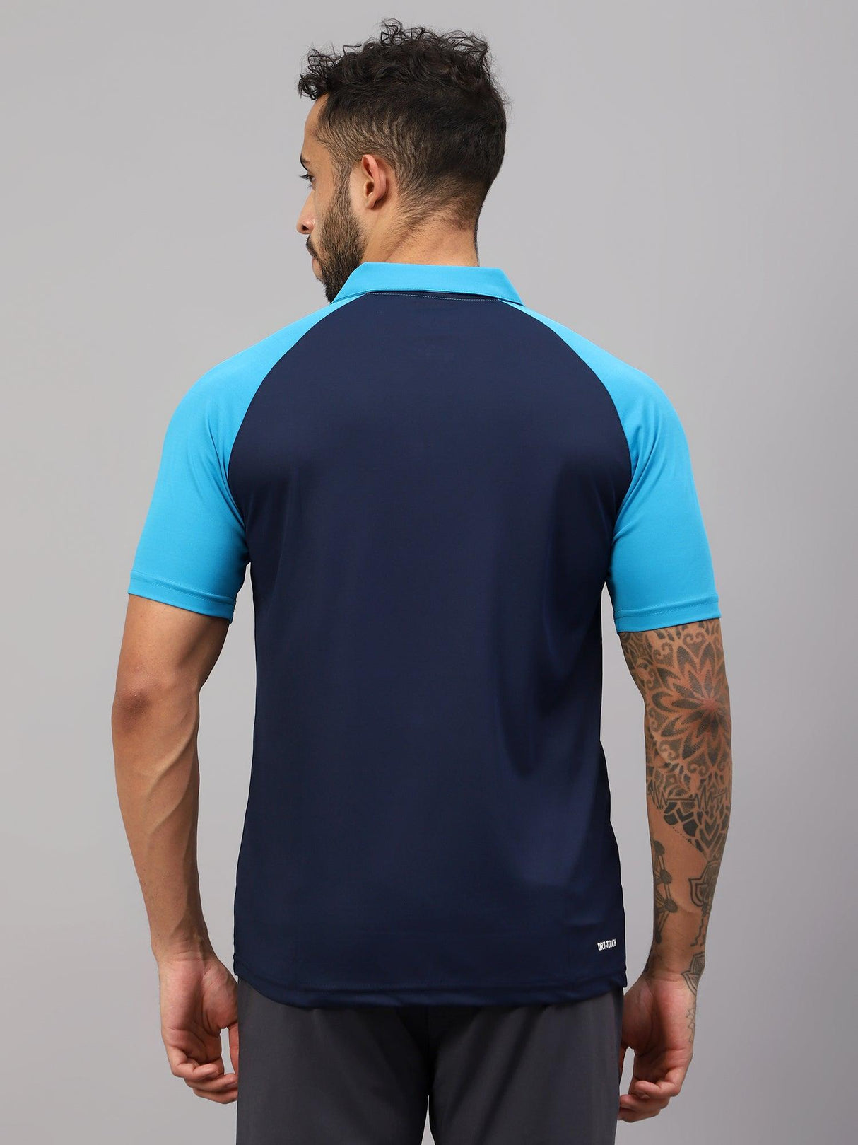 VECTOR X OMT-259 Mens Polo Collar Neck Colourblocked T-Shirt