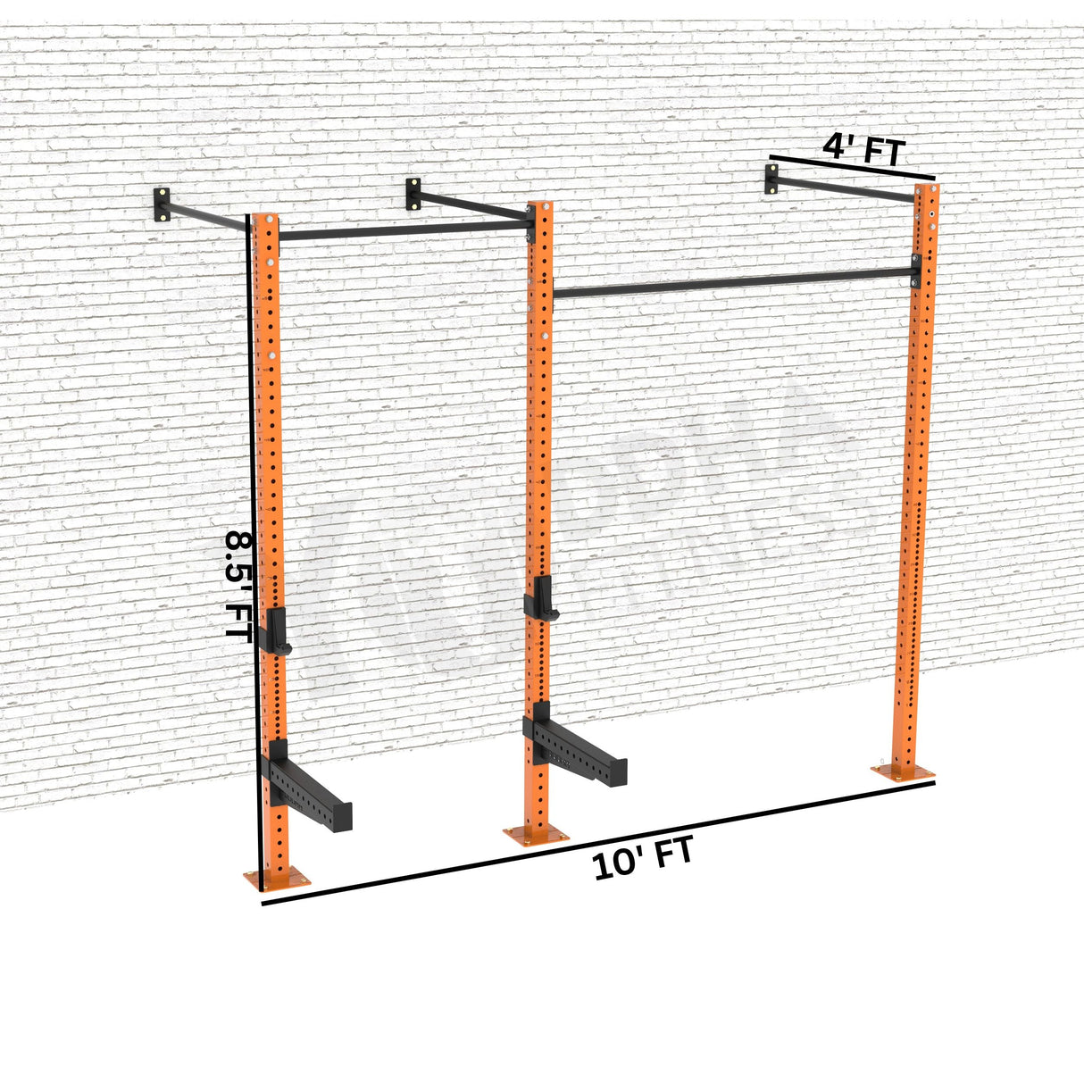 Wall Mounted CrossFit Rig - 10 Ft
