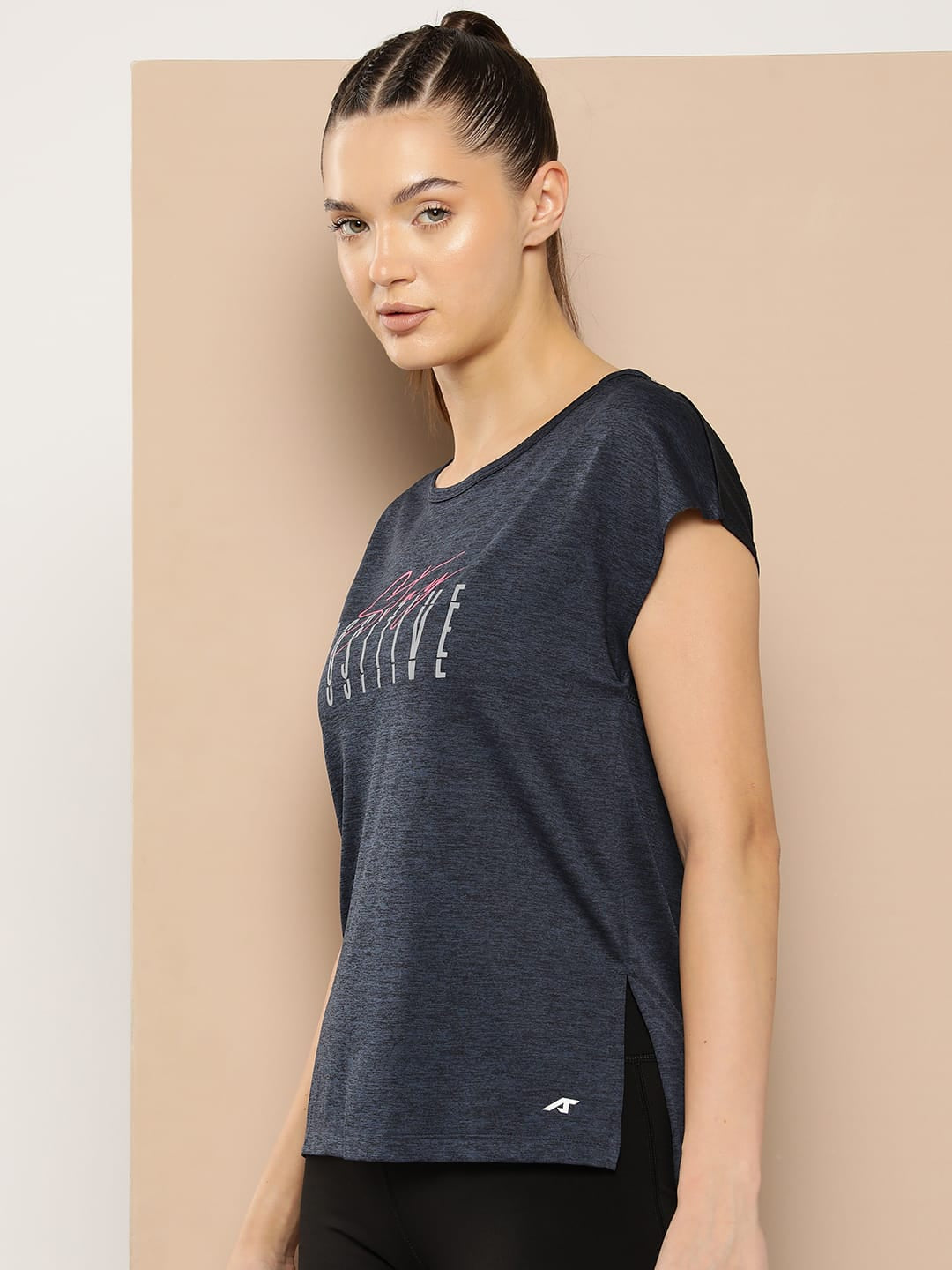 Women's Navy Track-Fit Tee