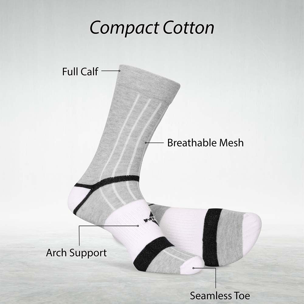 All Day Stripes, Full Calf Socks (Pack of 3)