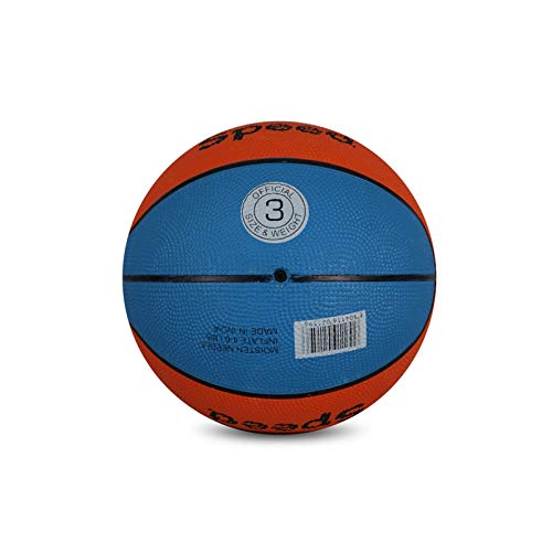 Vector X 8 Panel Speed Rubber Moulded Indoor/Outdoor Basketball with Butyl Bladder (Suitable for Practice/Match/Training) + Free Air Needle