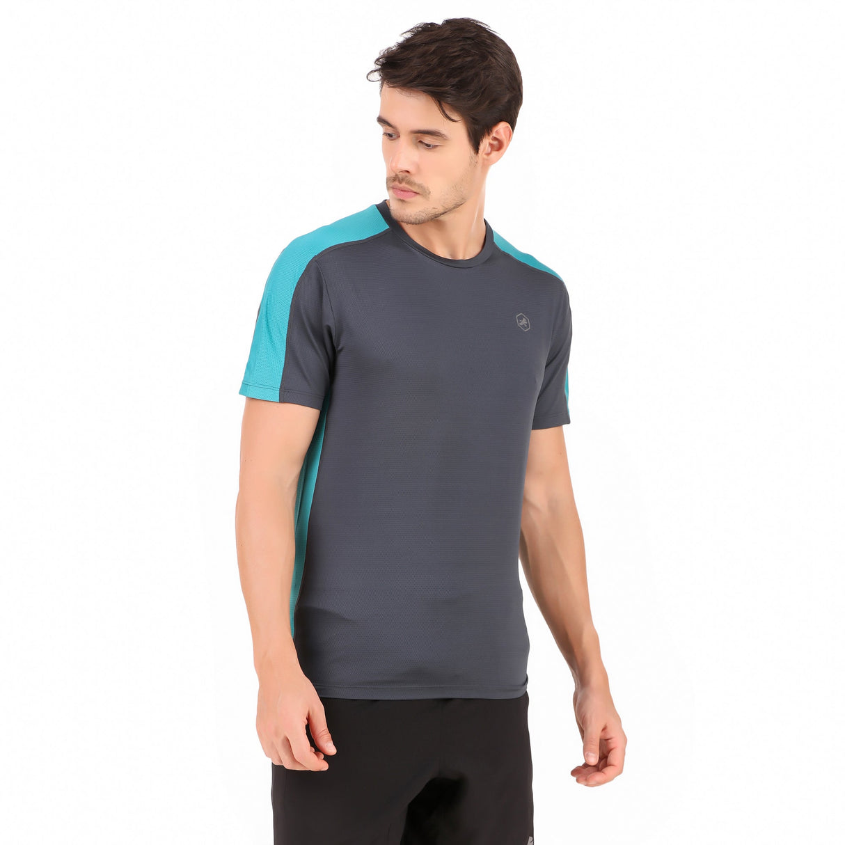 Performance Vent Tshirt For Men (Grey/Royal)