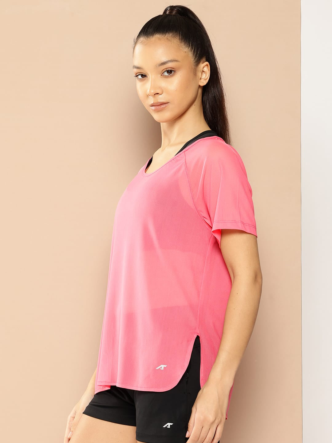 Pink Breezy Training Cover-Up Tee