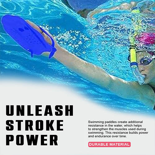 Viva Swimming HP-20 Hand Paddles with Adjustable Straps Swimming Fins|Water Sport Tools for Professional Swim Training Water Resistance Aqua Fit Gloves For Kids Boys Adults