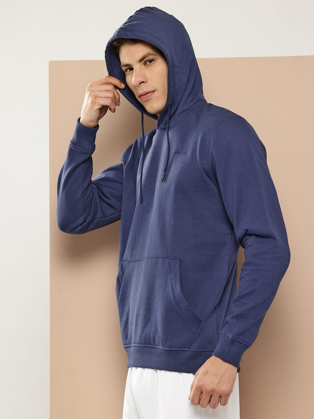 NAVY FLEECE HOODIE