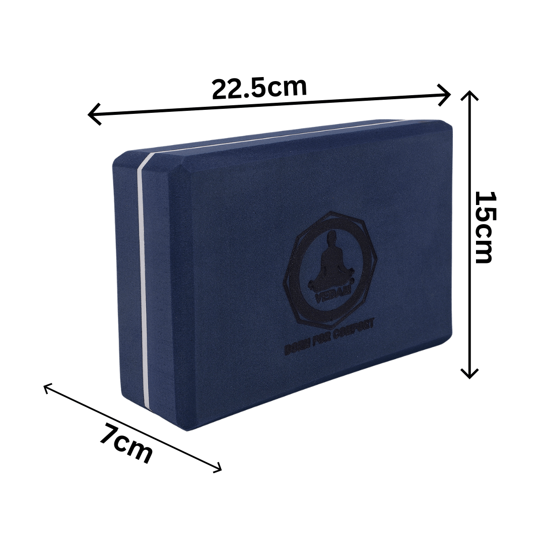 Vedam Foam Yoga Block (Royal Blue)