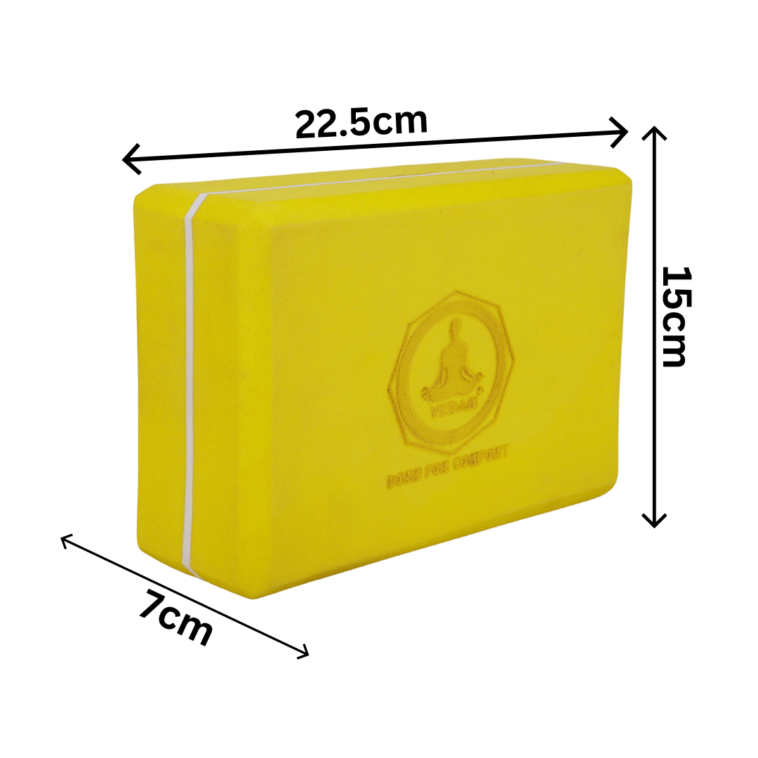 Vedam Yoga Block Set of 2 (Yellow)