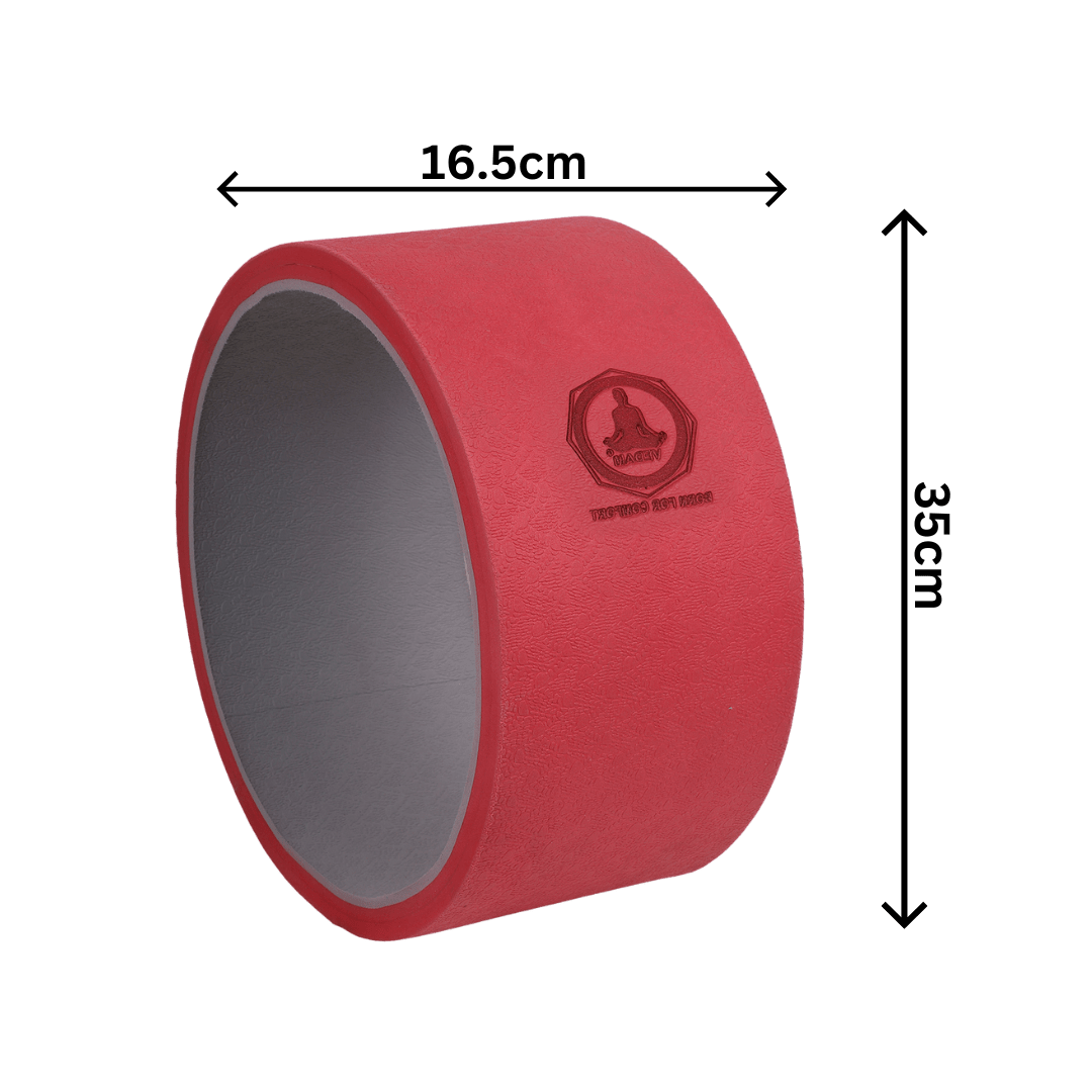 Vedam Yoga Wheel 13 x 6.5 in (Red)