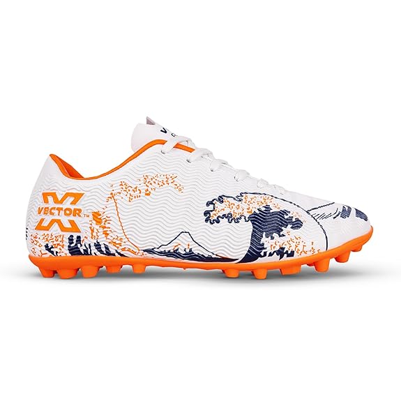 Vector X ACURA PRO High-Performance Turf Shoe Fully Embossed Synthetic Upper|TPU sole Football Shoes For Men