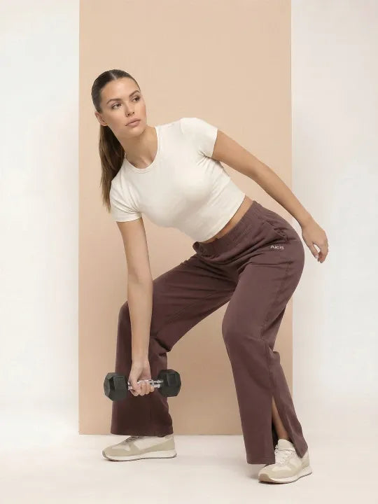 Mode Straight Fit Flare Pant Chicory Coffee