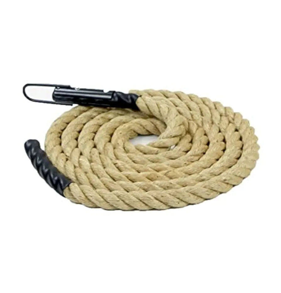 Cougar Climbing Rope, Home Exercise Rope, Core Training Skipping Rope 15 ft Crossfit Braided Rope, Indoor and Outdoor Easy Grip Jute Rope